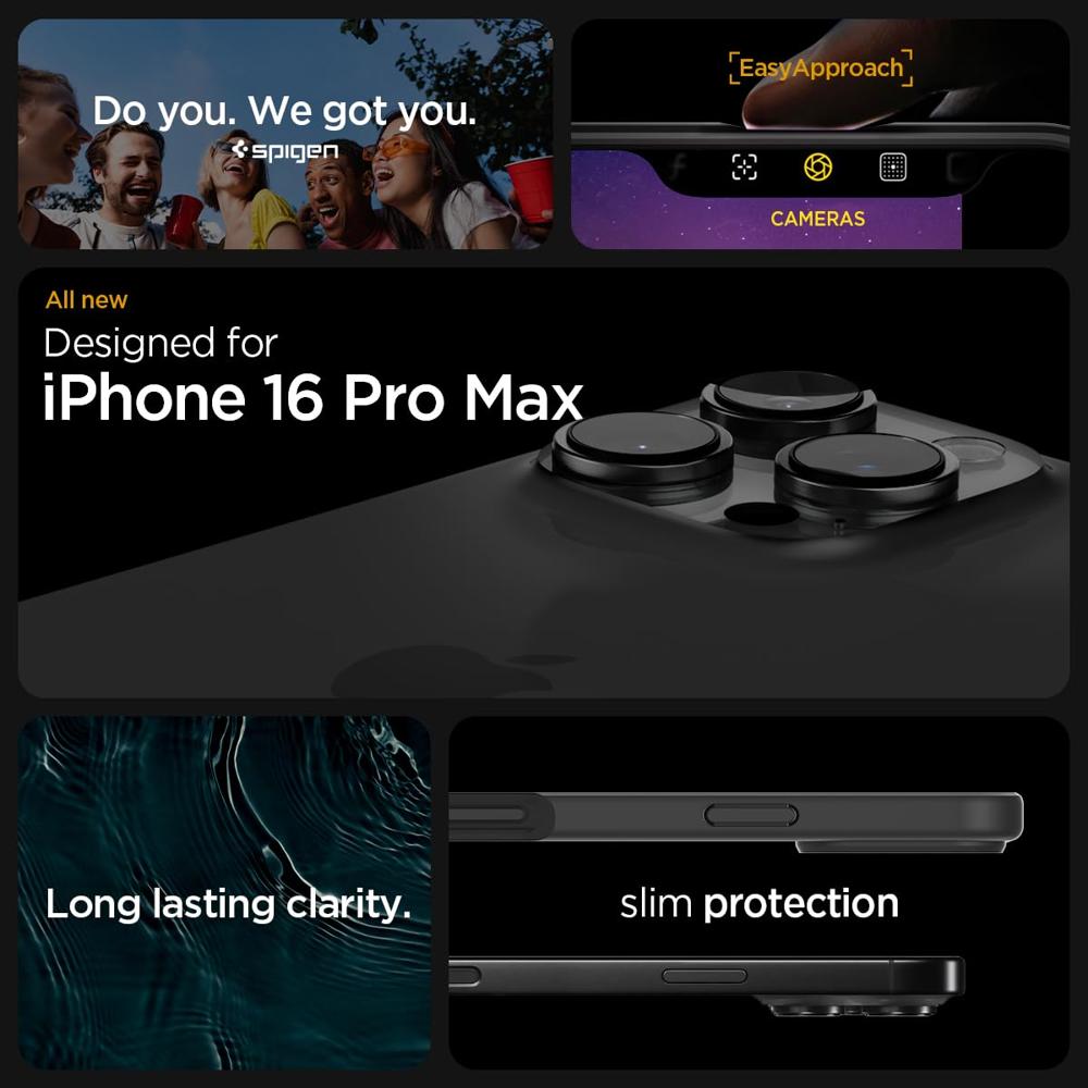 Spigen Cover Case For iPhone 16 Pro Max- Frost Black