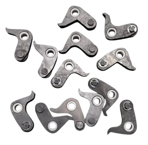 Button Making Machine Lever Finger Spare Parts - Color: Silver