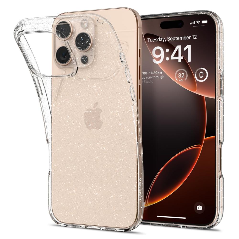 Spigen Glitter Cover Case For iPhone 16 Pro Max- Crystal Quartz