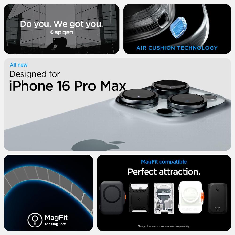 Spigen Cover For Iphone 16 Pro Max- Zero One Wh - Body Material: Tpu And Polycarbonate