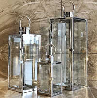 Hurricane Candle Lanterns - Color: Transparent