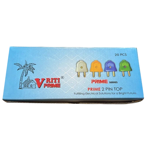 2 Pin Plug Top - Color: White