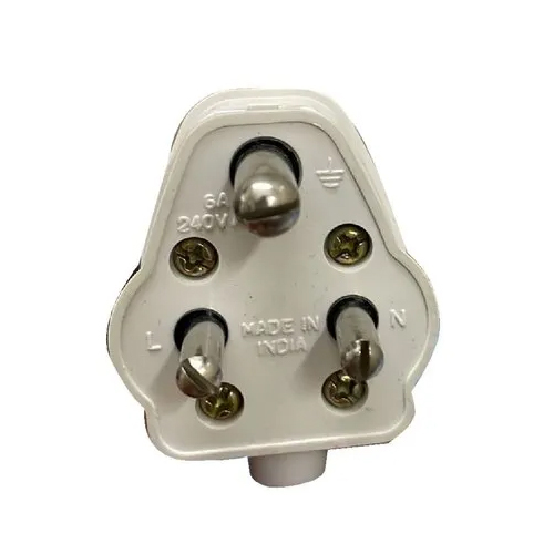 6 Amp 3 Pin Top - Color: White