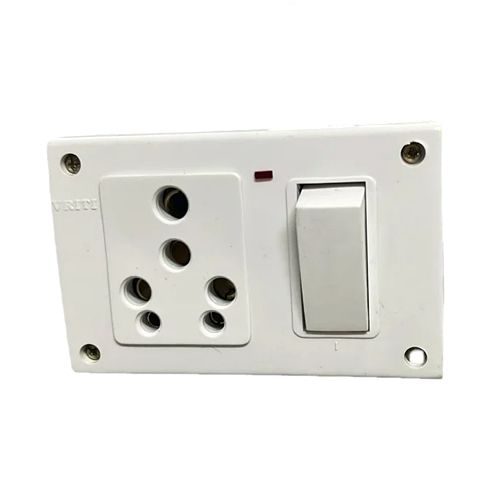 Modular Switch Socket Combination - Color: White