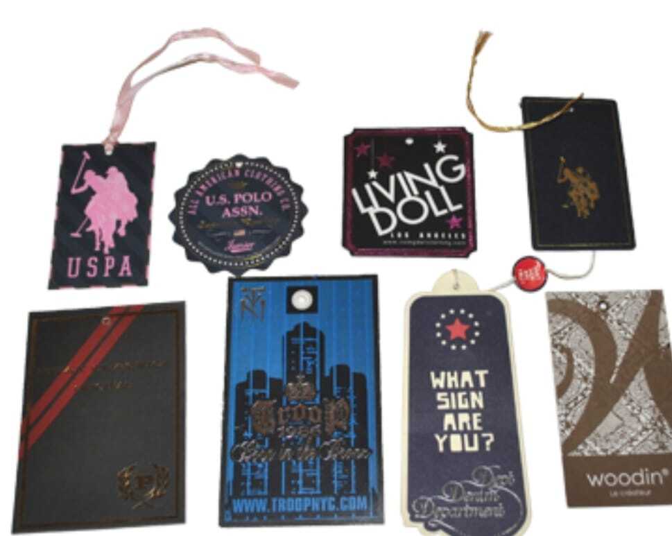 Footwear Clothes Jwellery Item Label - Color: Various Available