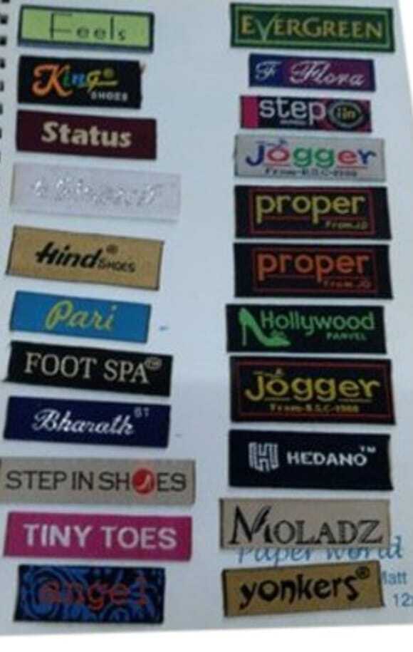 Footwear Clothes Jwellery Item Label