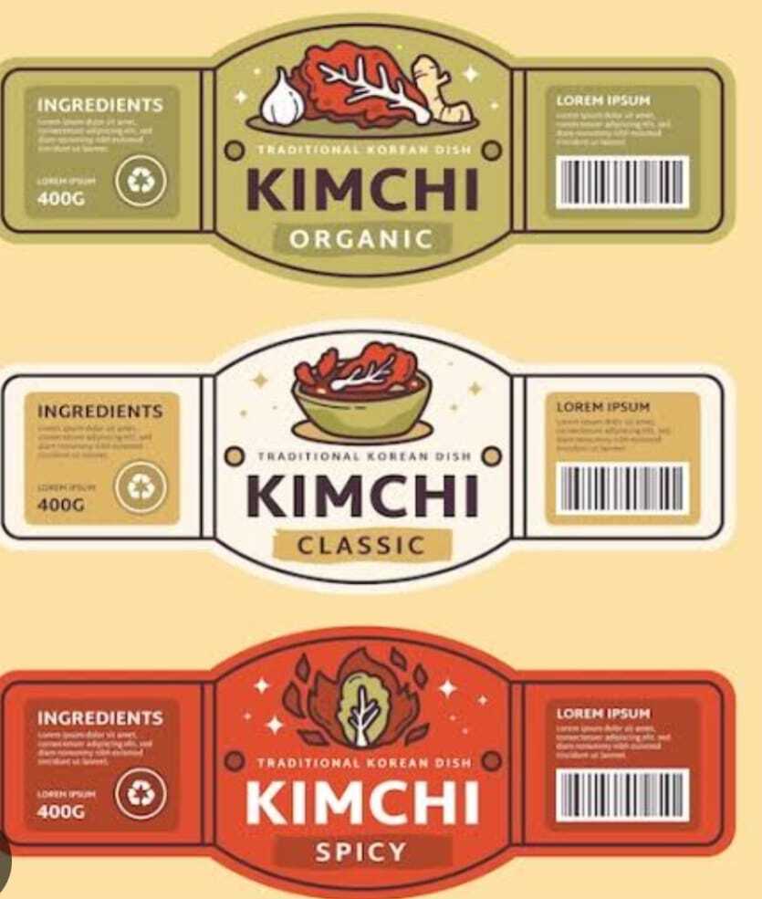 Food And Fmcg Goods Products Labels - Color: Various Available