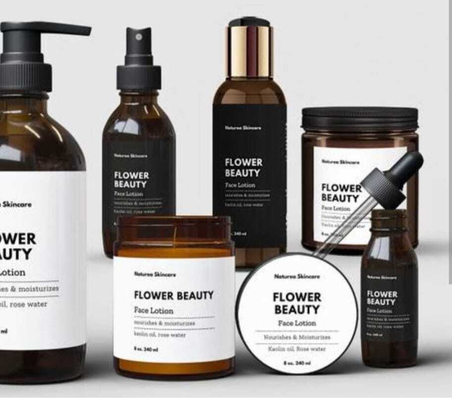 Cosmetics Herbal Personal Care Products Label - Color: Various Available