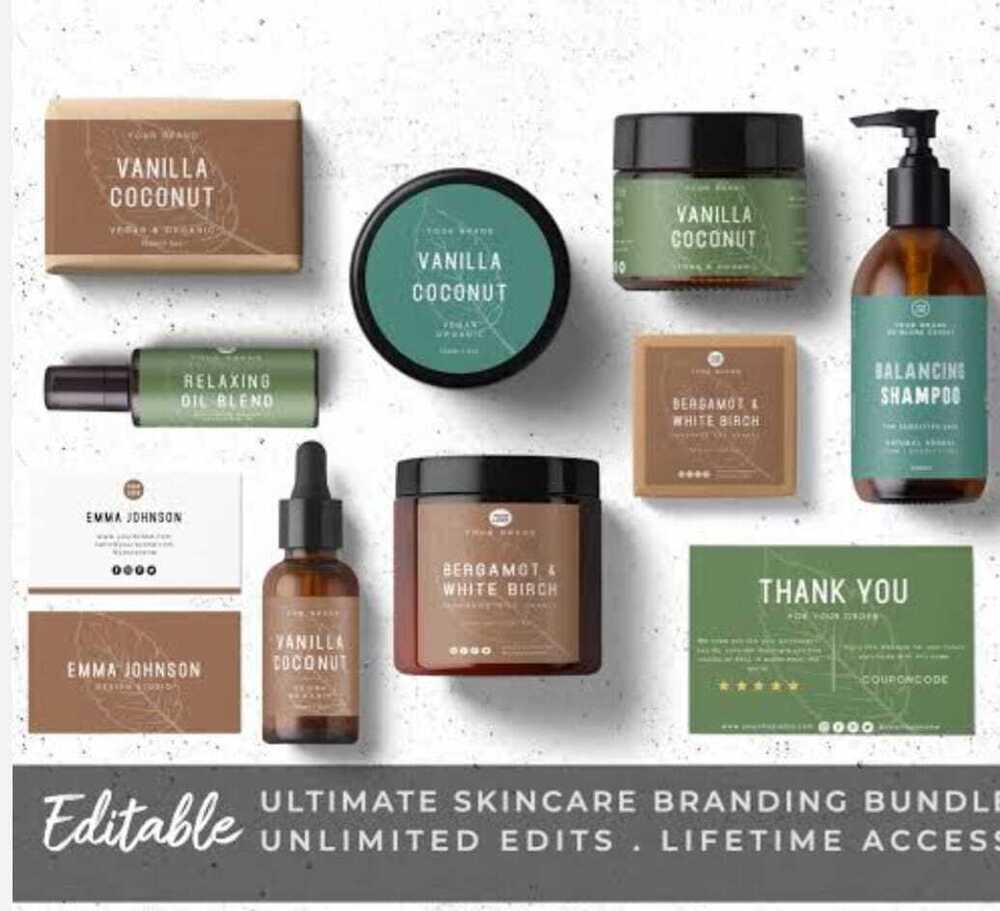 Cosmetics Herbal Personal Care Products Label