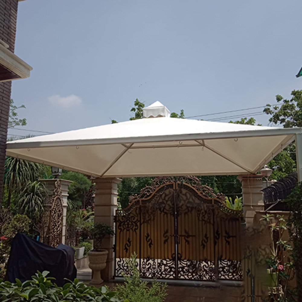 Pvc Modular Tensile Shading Structure - Color: White