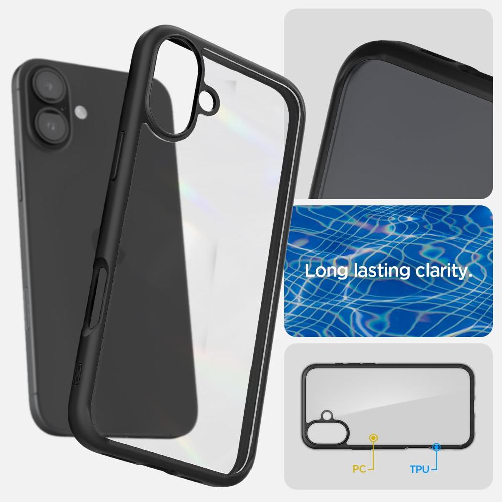 Spigen Cover Case For iPhone 16 Plus- Matte Black