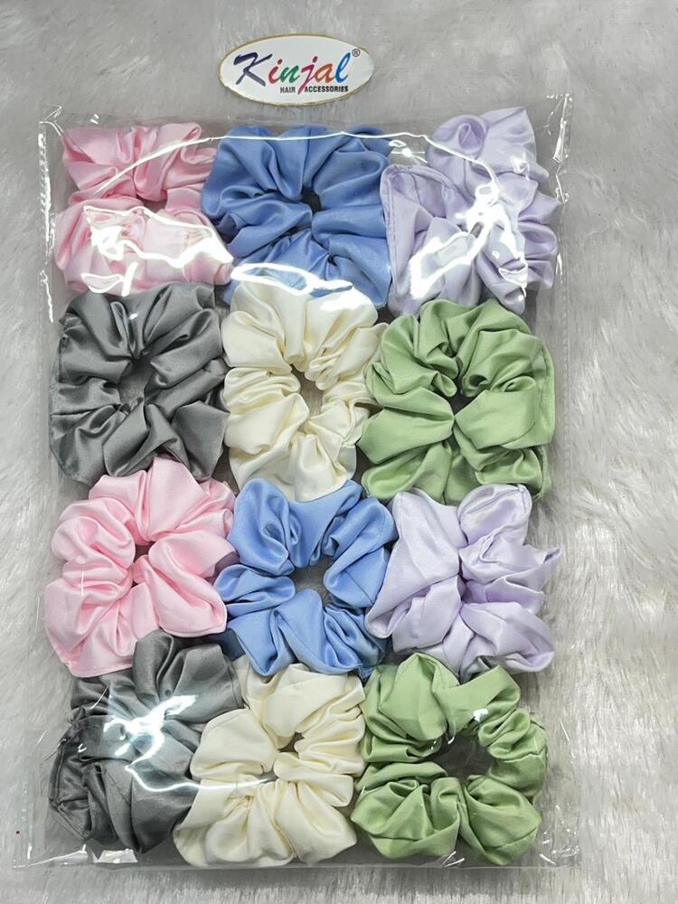 Plain Hair Scrunchies