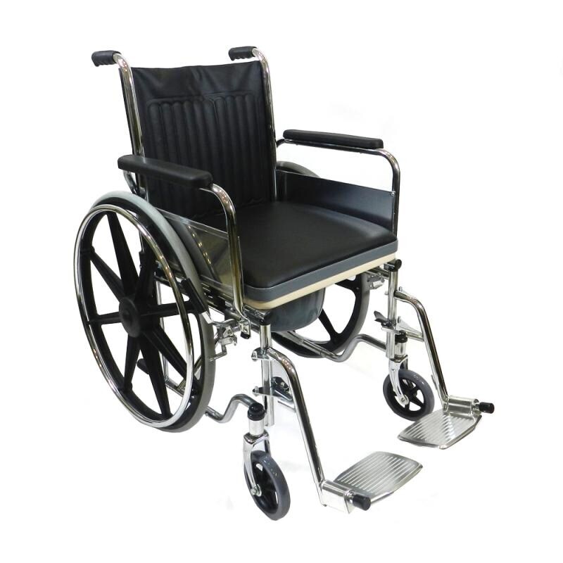 ESSCO 904 - Foldable Commode Wheelchair Mag Wheel