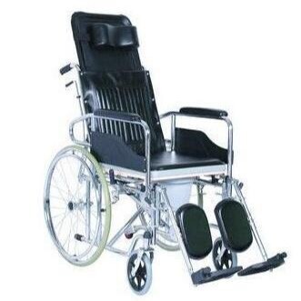 ESSCO 907 - Reclining Wheelchair Foldable with Commode