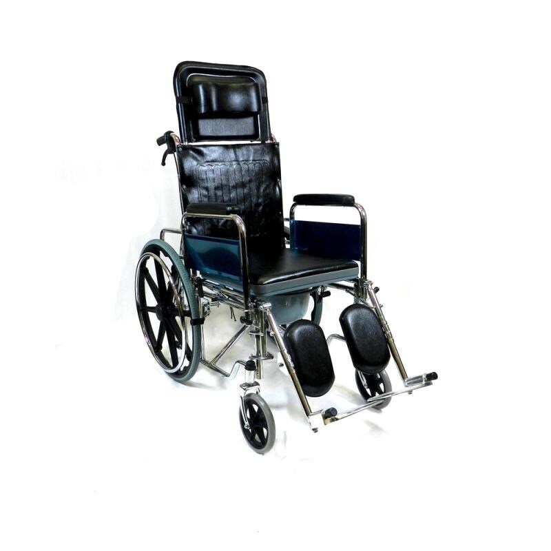 ESSCO 908 - Reclining Wheelchair Foldable with  Commode