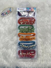 Knitted & Beaded Fancy Hair Ruffles