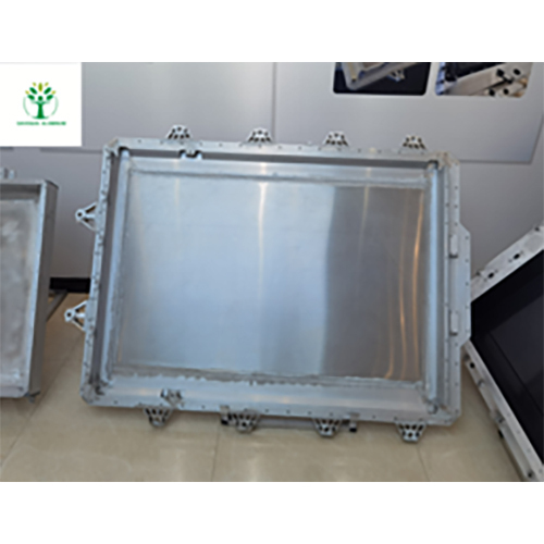 Aluminum Extruded Battery Tray - Color: Silver
