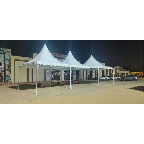 Pagoda White Customized Tent - Frame Material: Metal