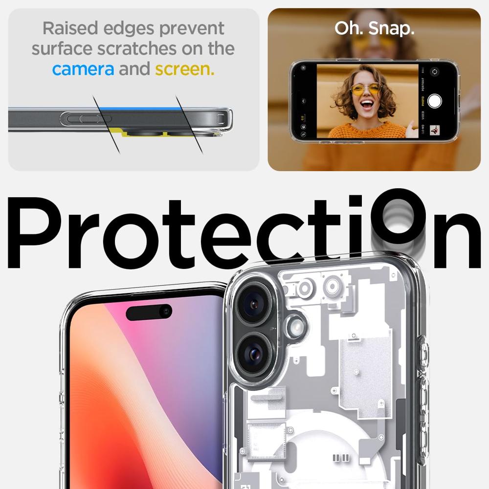 Spigen Cover Case for iPhone 16 Plus- Zero One White