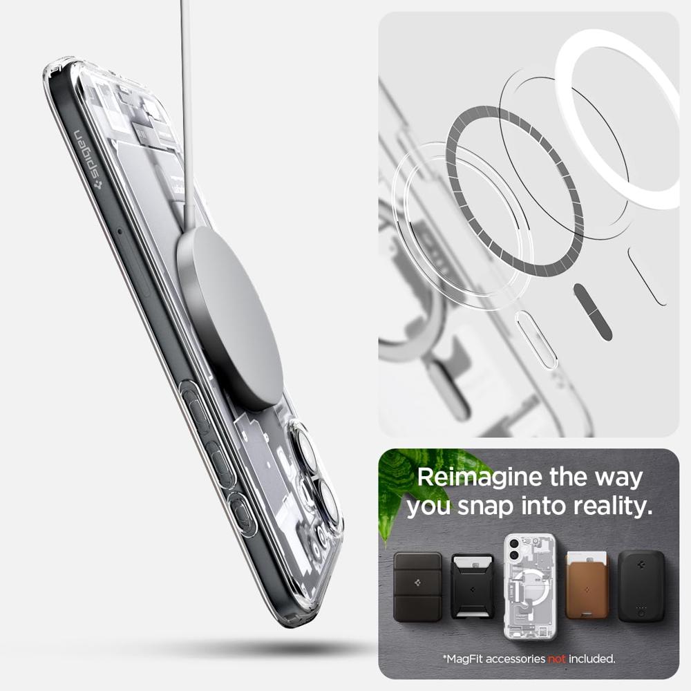 Spigen Cover Case for iPhone 16 Plus- Zero One White