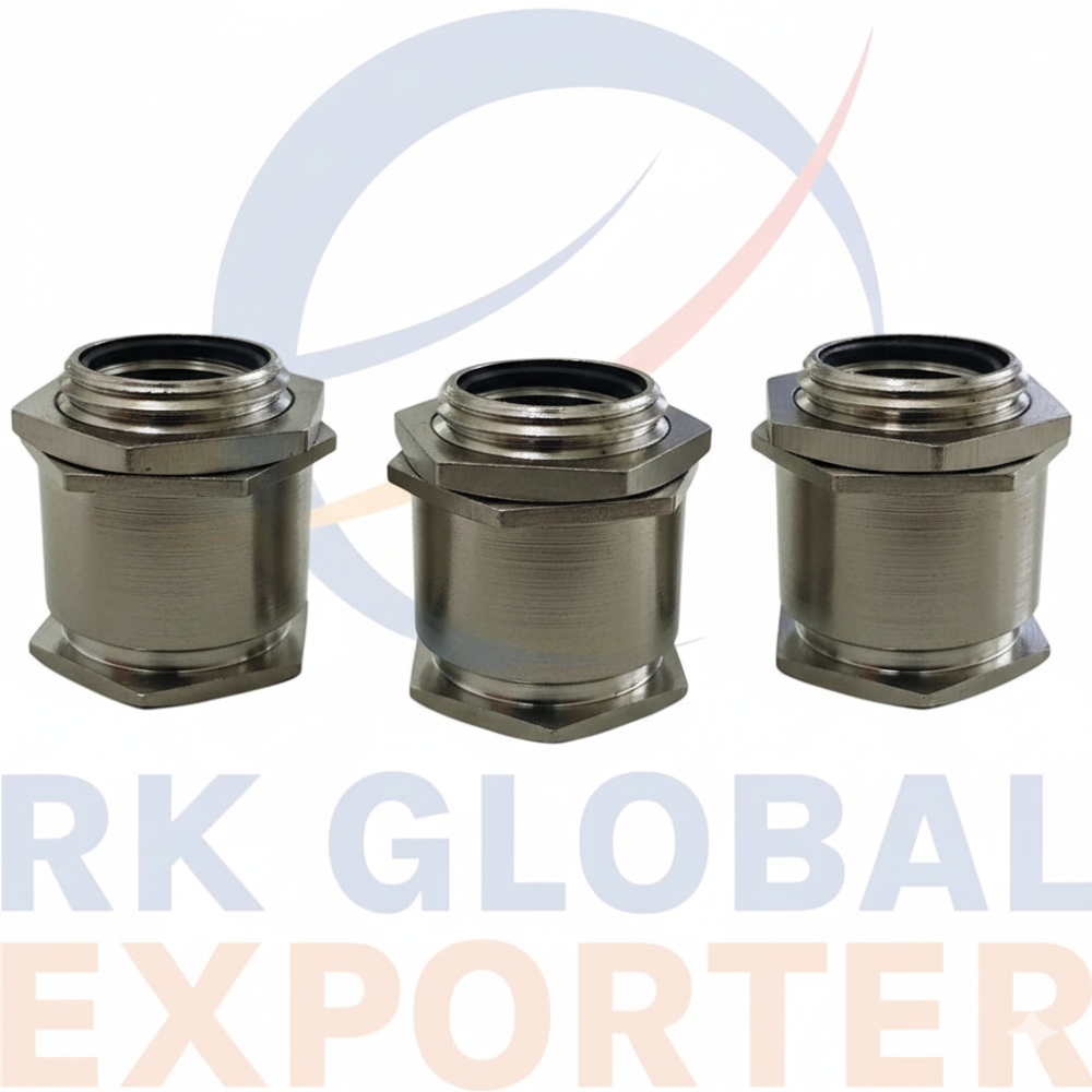 50 Mm Single Compression Brass Cable Glands - Color: Sliver