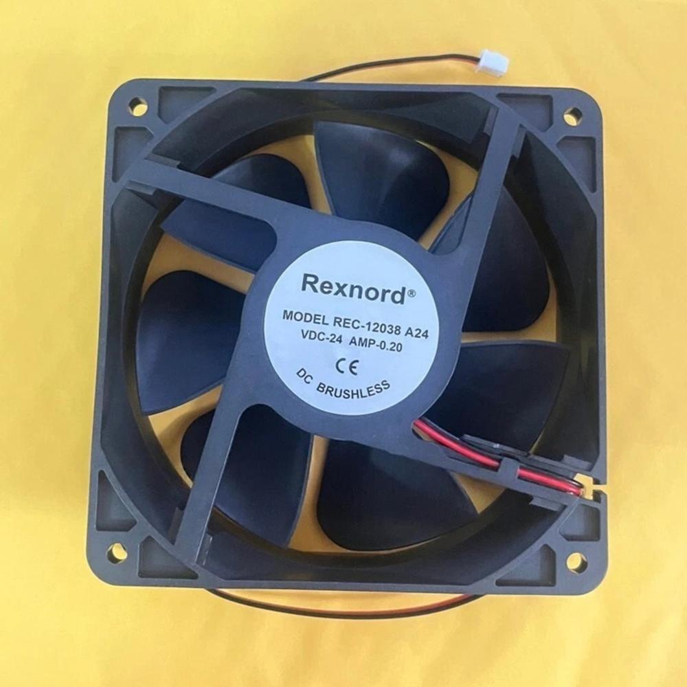 REXNORD REC-12038 A24 24V DC 0.20A 12038mm Ball Bearing Industrial Axial Cooling Fan