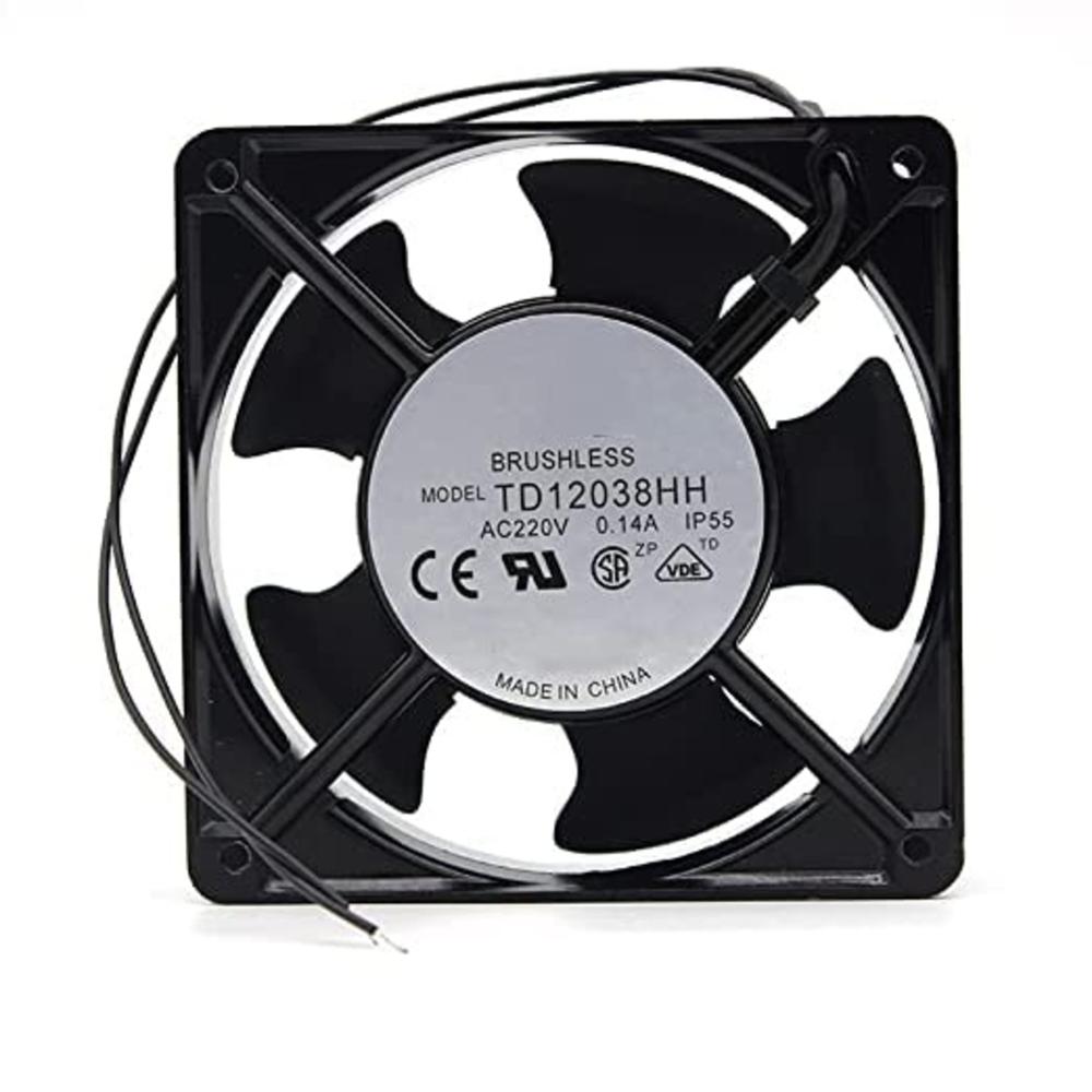 DELTA TD12038HH 220V AC 0.14A 12038mm METAL Ball Bearing Industrial Axial Cooling Fan