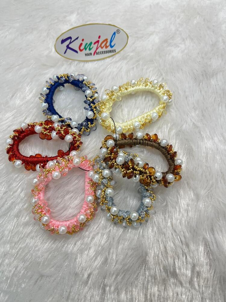 Beaded Hair Accessories Ruffle