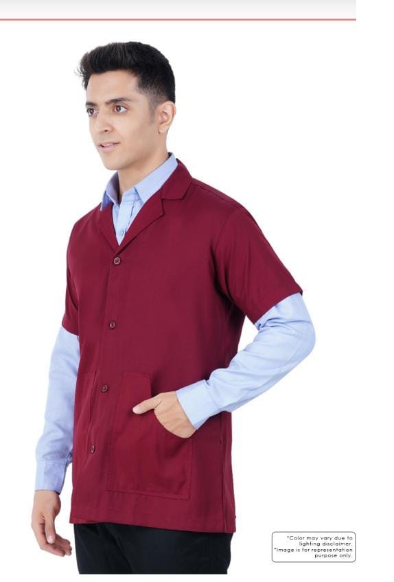 Over Coat For Men - Color: Blue