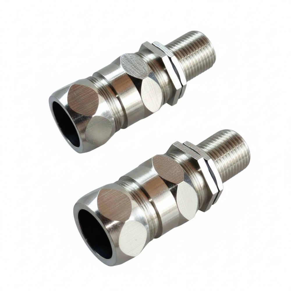 19mm Double Compression Brass Cable Glands - Warranty: 1 Year