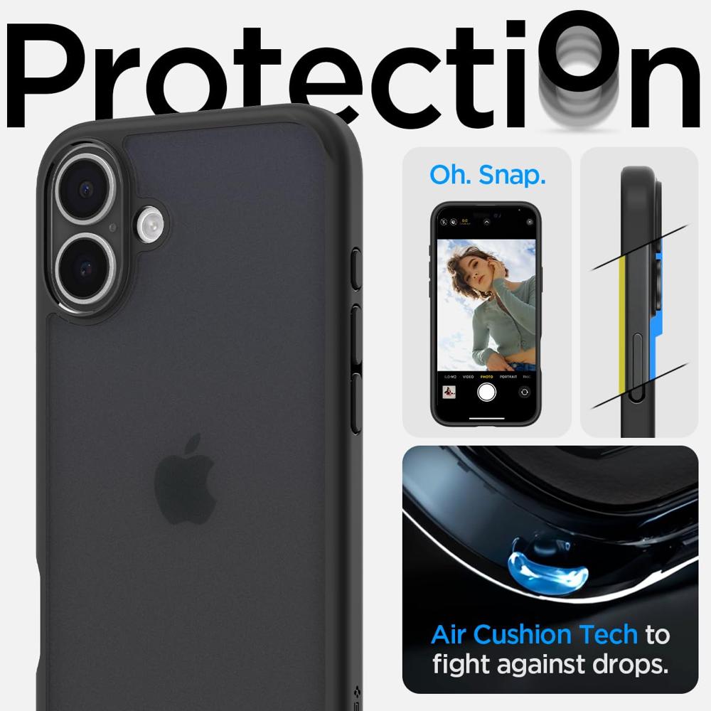 Spigen Cover Case For iPhone 16 Plus- Frost Black
