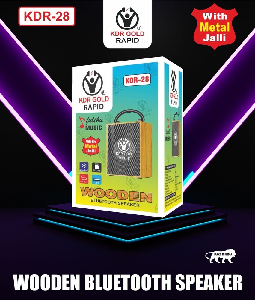 Rapid Wooden Body Speaker