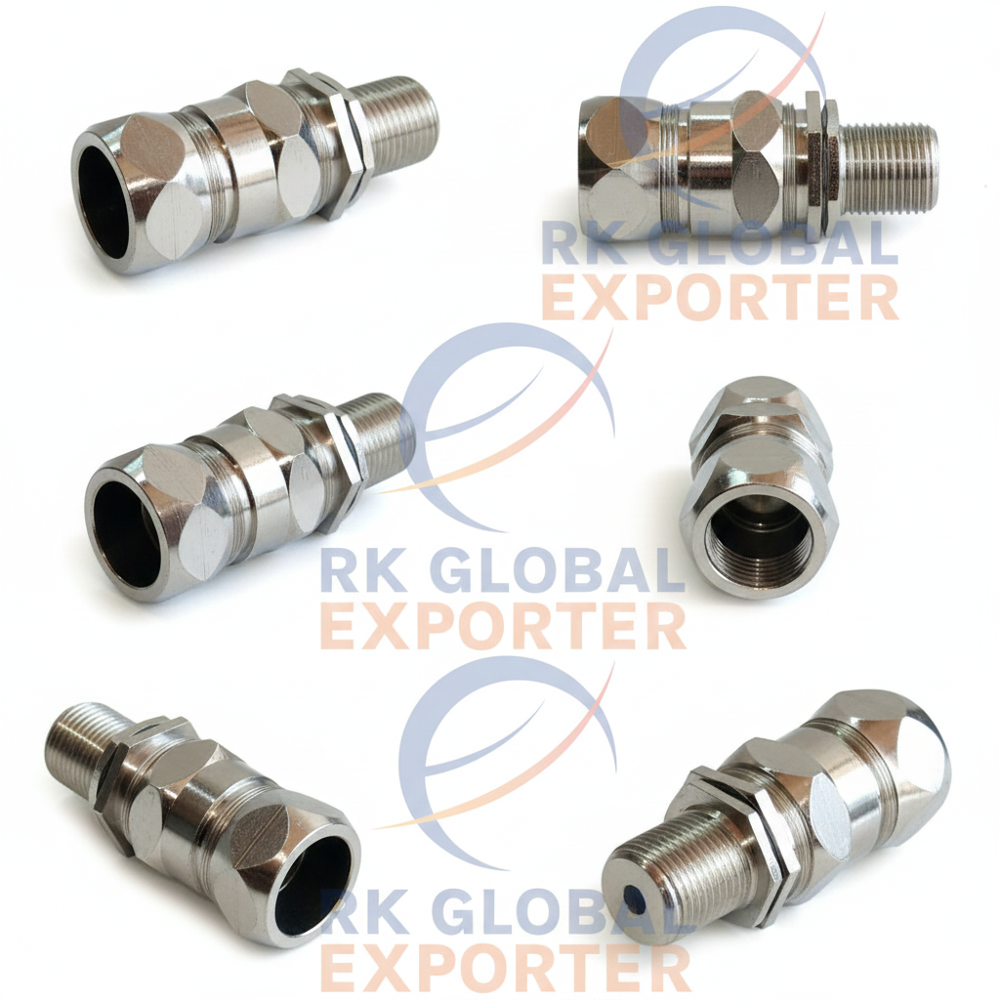 38mm Double Compression Brass Cable Glands - Color: Sliver