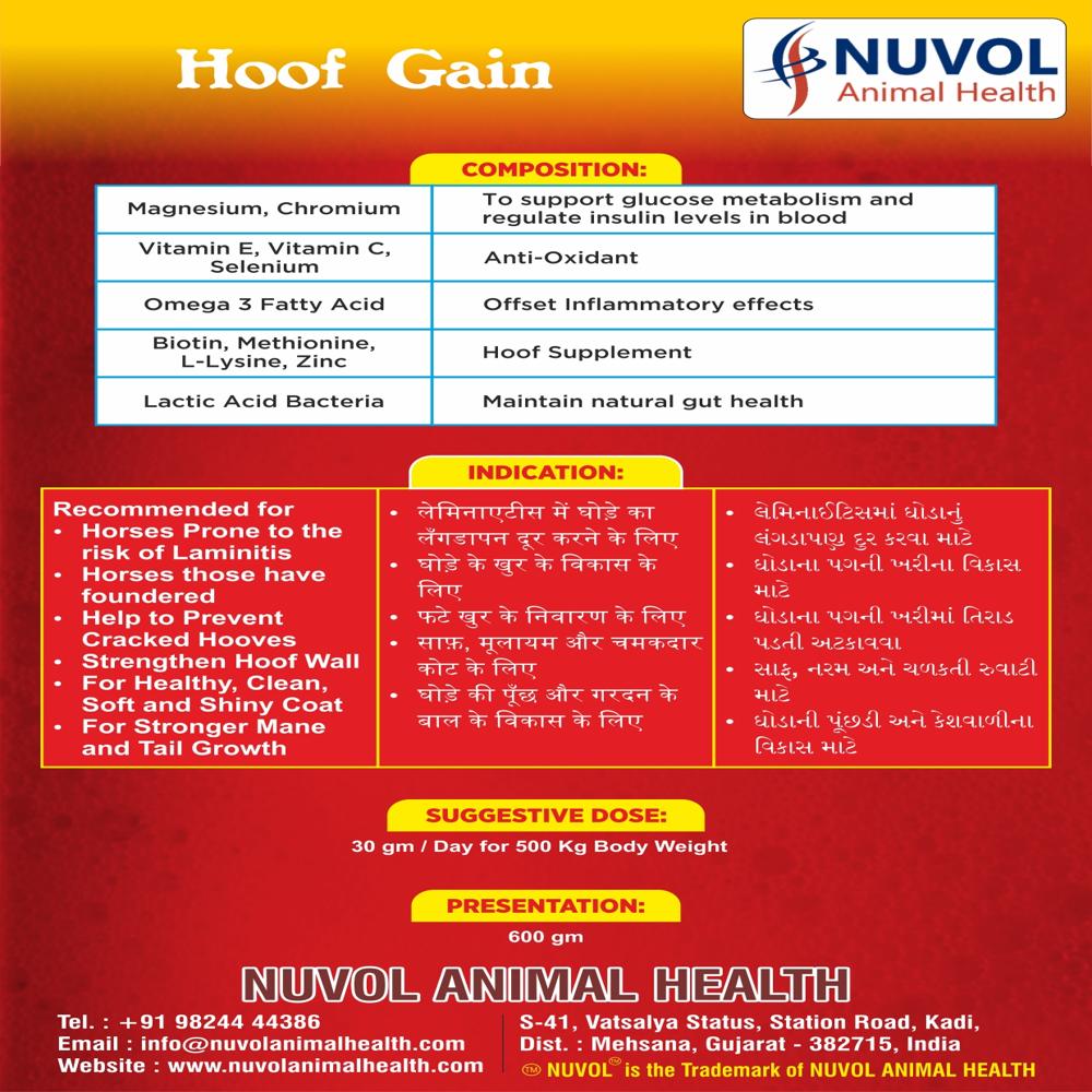Hoof Gain Horse Hoof Supplement