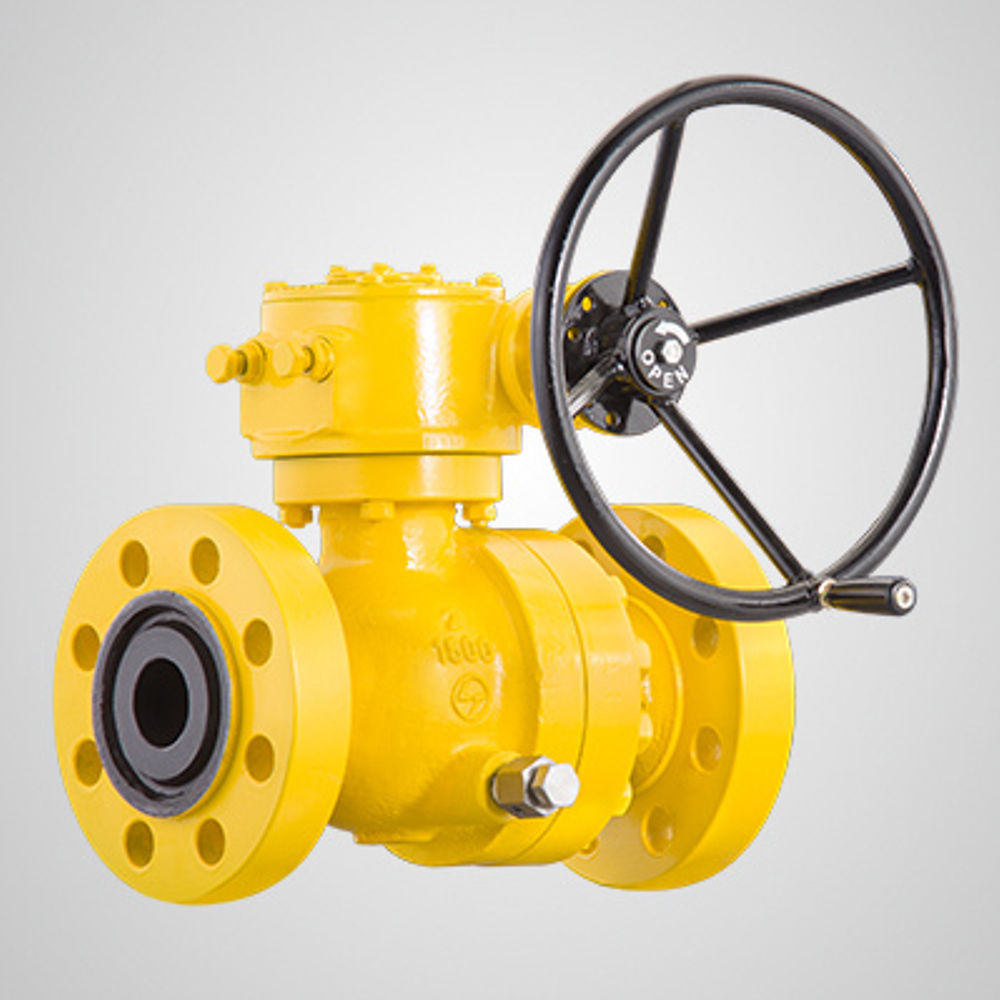 L&T Make Two Piece Design Trunnion Mounted Ball Valve