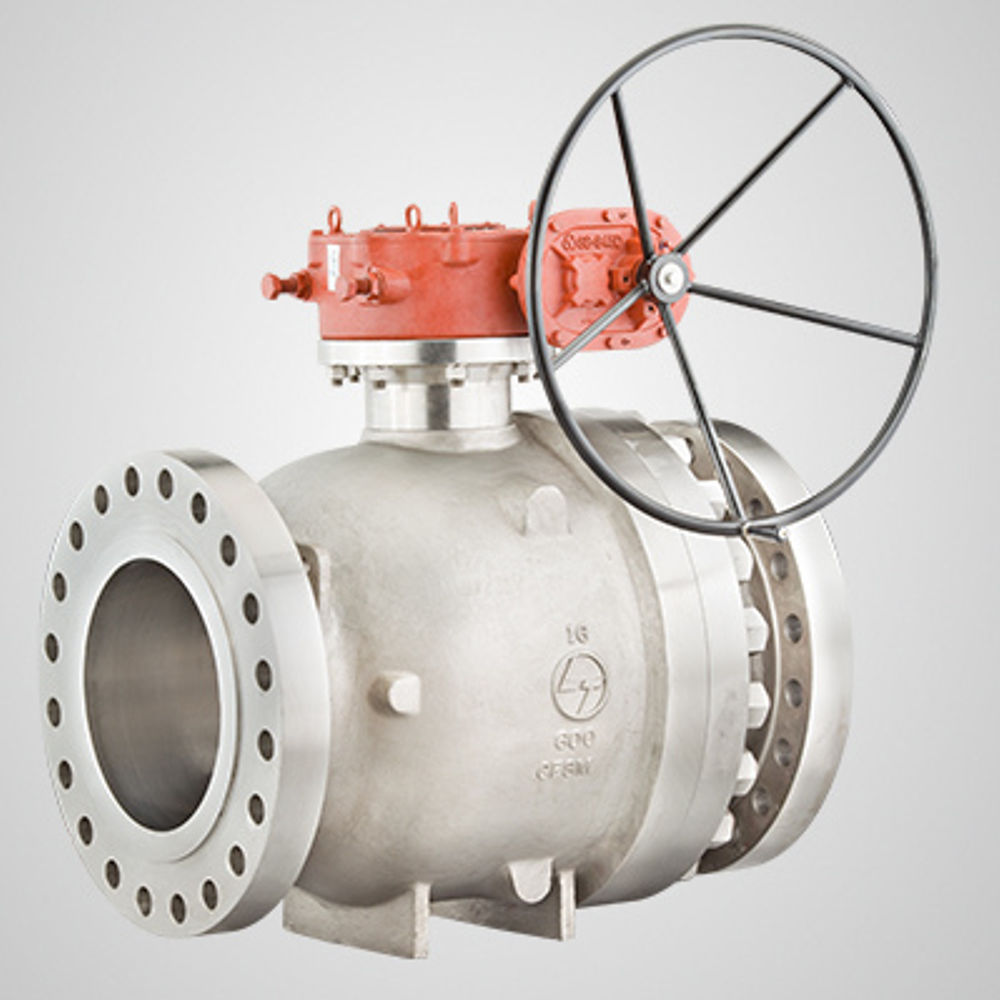 L&T Make Two Piece Design Trunnion Mounted Ball Valve
