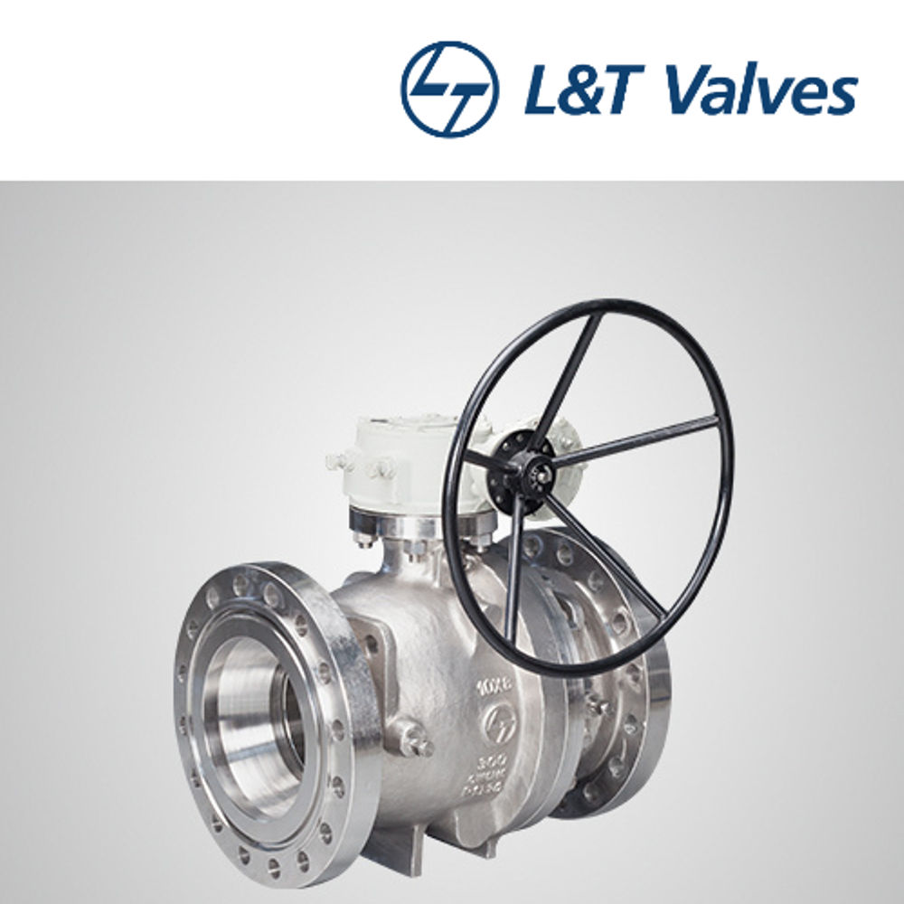 L&T Make Two Piece Design Trunnion Mounted Ball Valve