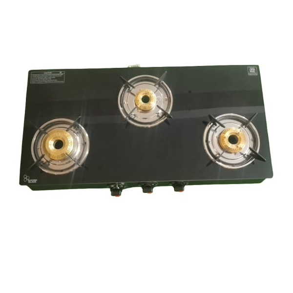 3 Burner Toughened Glass Gas Stove