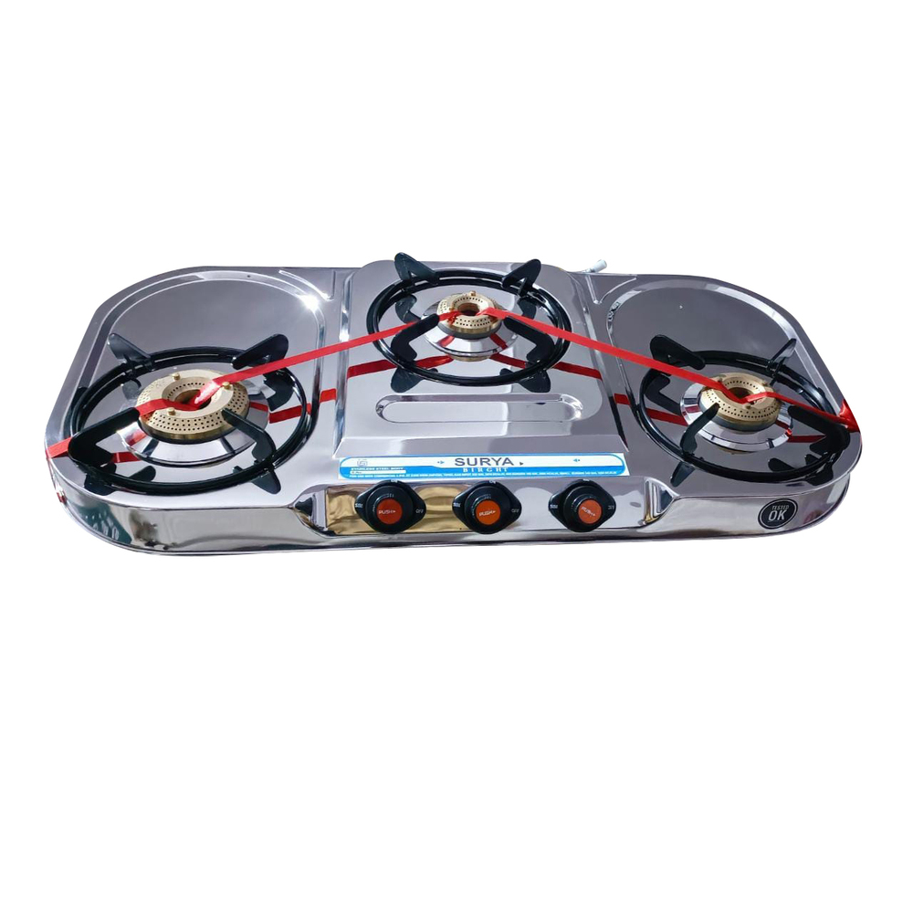 3 Burner SS Gas Stove