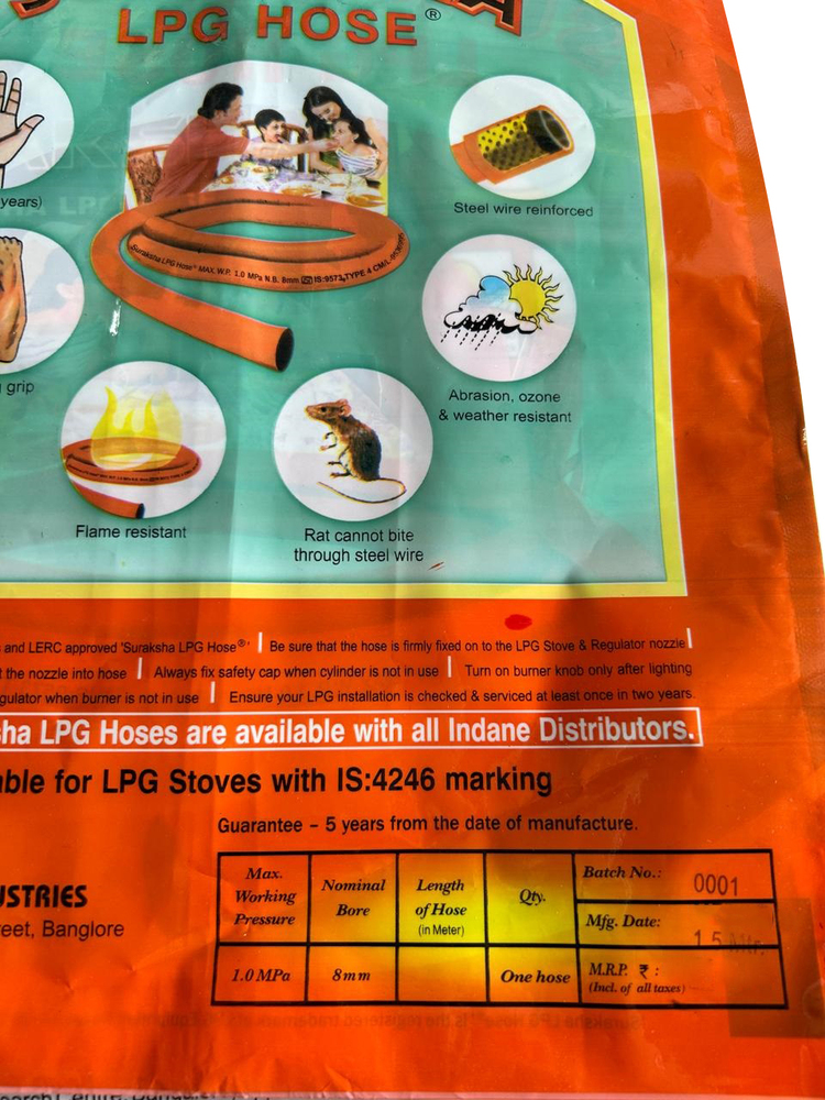 Lpg Hose Pipe - Features: Premium Quality