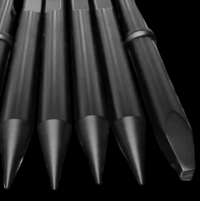 Rock Breaker Chisels - Color: Black