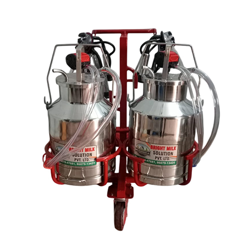 Double Bucket Trolley Milking Machine