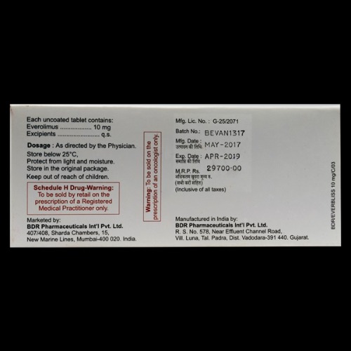 Everbliss 10 Mg Tablet - Recommended For: Doctor