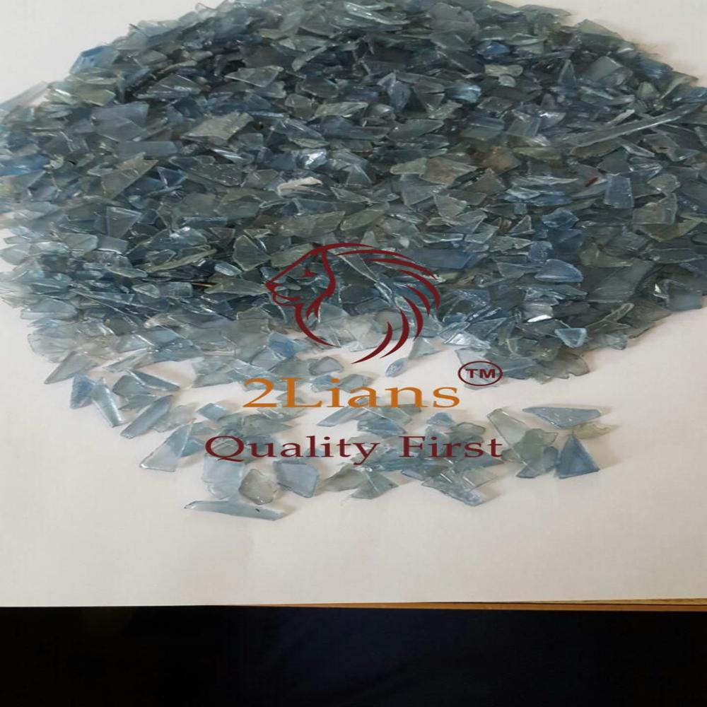 PC water bottle regrind blue and green tint