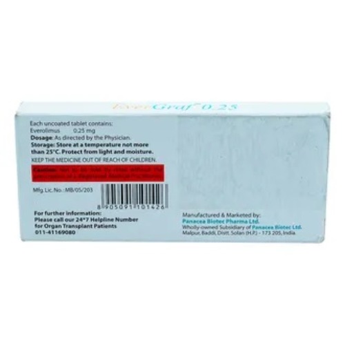 Evergraf 0.25 mg Tablet