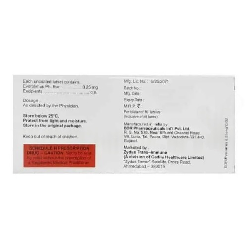 Everomus 0.25 mg Tablet