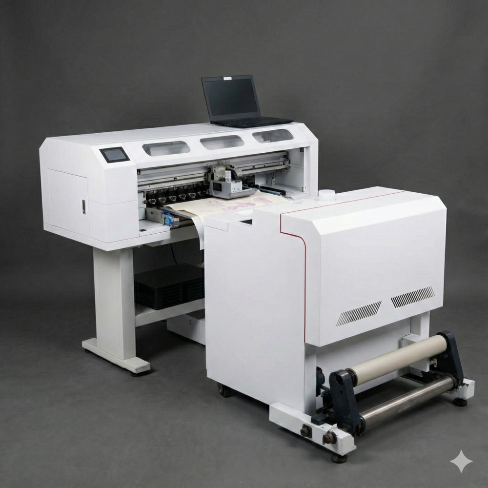 24 Inch Xp600 Dual Head Dtf Printer With Powder Shaker - Automatic Grade: Automatic