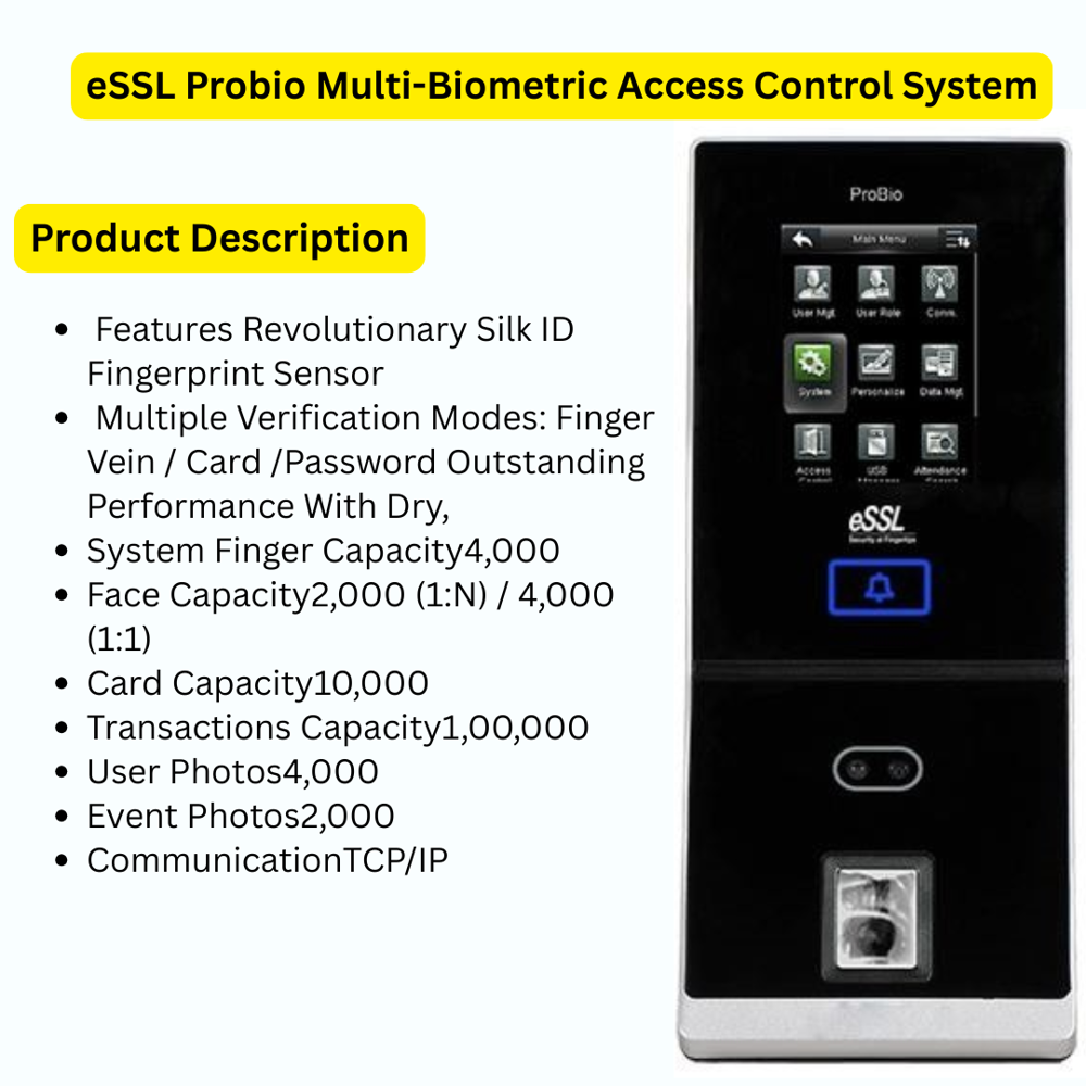 eSSL Probio Multi-Biometric Access Control System