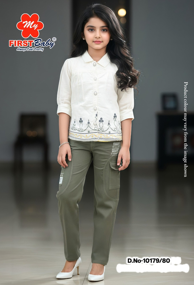 10179 Fine Cotton Girls Party Wear Dress - Color: Pink