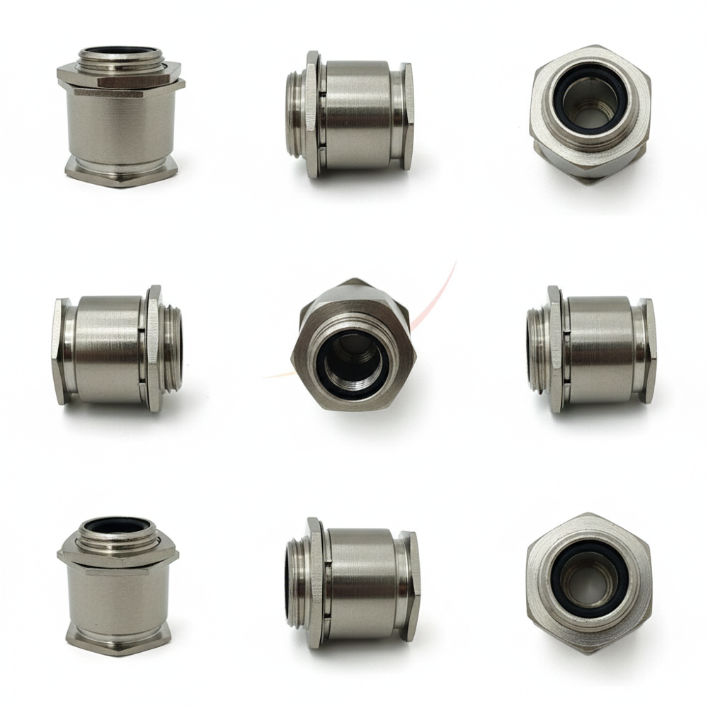 63 Mm Single Compression Brass Cable Glands - Color: Sliver